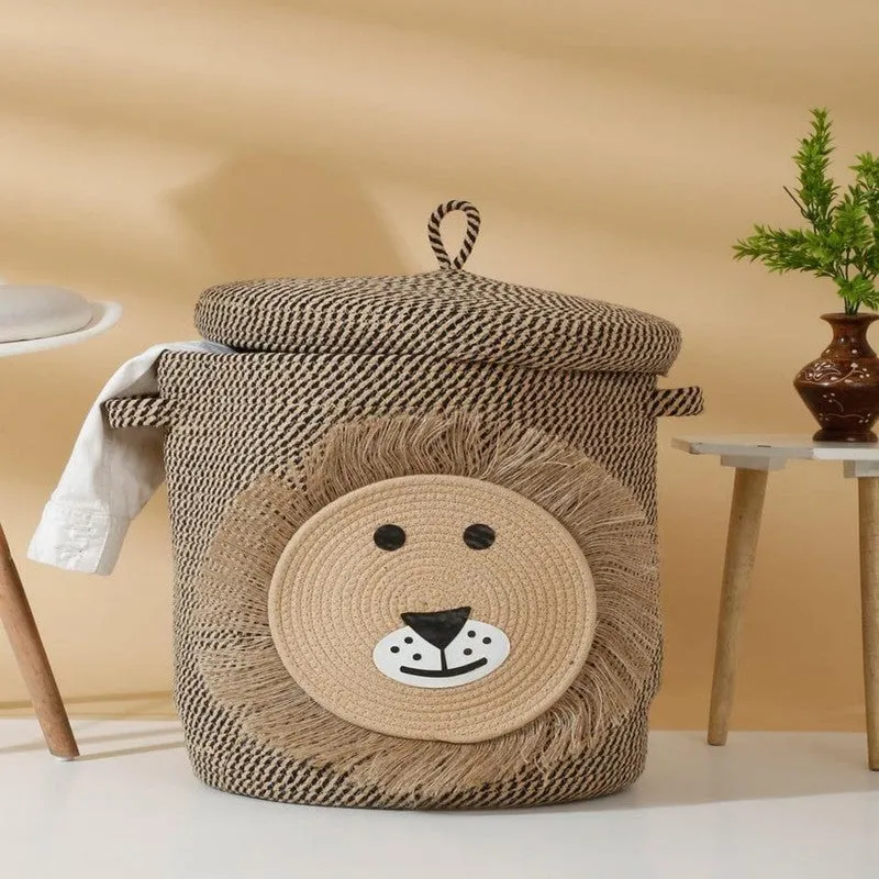 Kings Den Cotton Storage Basket - Beige media 3