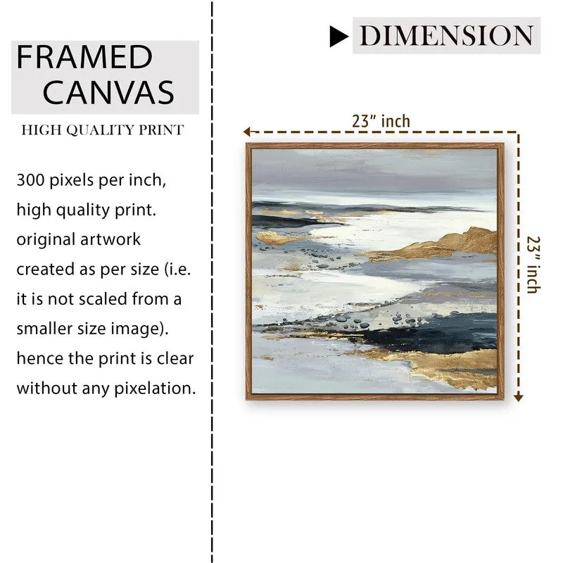 Peaceful Shores Canvas Wall Art With Frame media 9