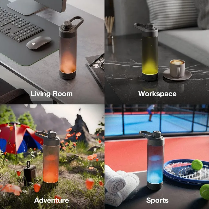 Sound and glow of Hydration Smart Water Bottle (Black,Blue) - 770 mL media 7