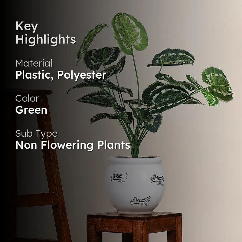 Faux Botanic Yellow Money Plant - 2 Feet media 2