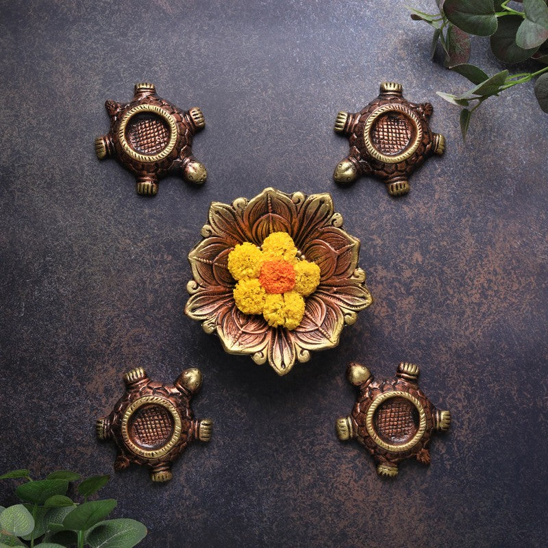 Tortoise Tea Light Holder - Set Of Four media 3