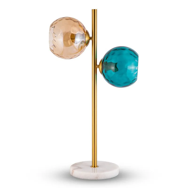 AarviDecor Brighton Designer Glass Table Lamp - Multicolor media 4