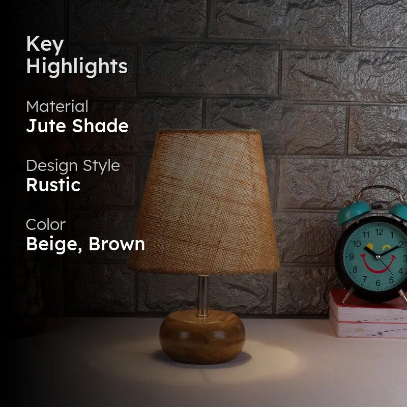 Astrova Jute Table Lamp - Beige,Brown media 2