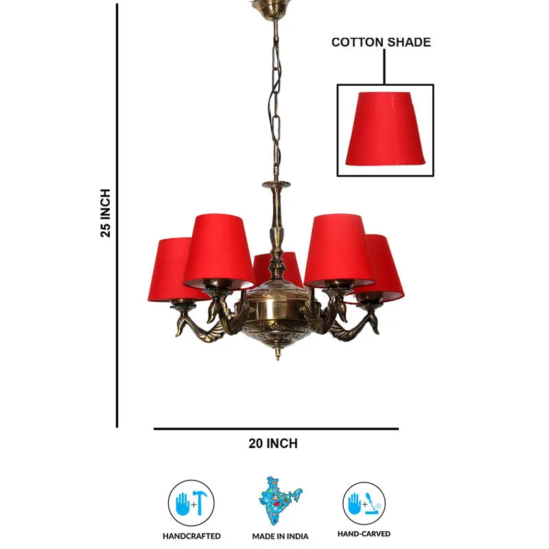 Devilish Conical Golden Antique Ceiling Lamp media 6