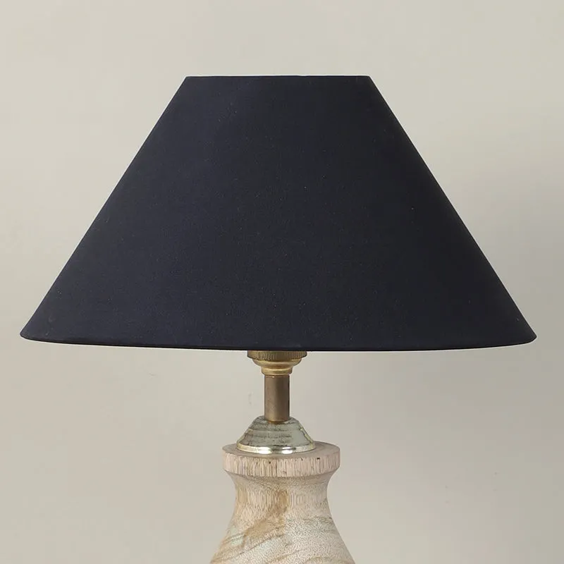 Torou Curve Solid Mango Wood Table Lamp - Black,Brown media 5