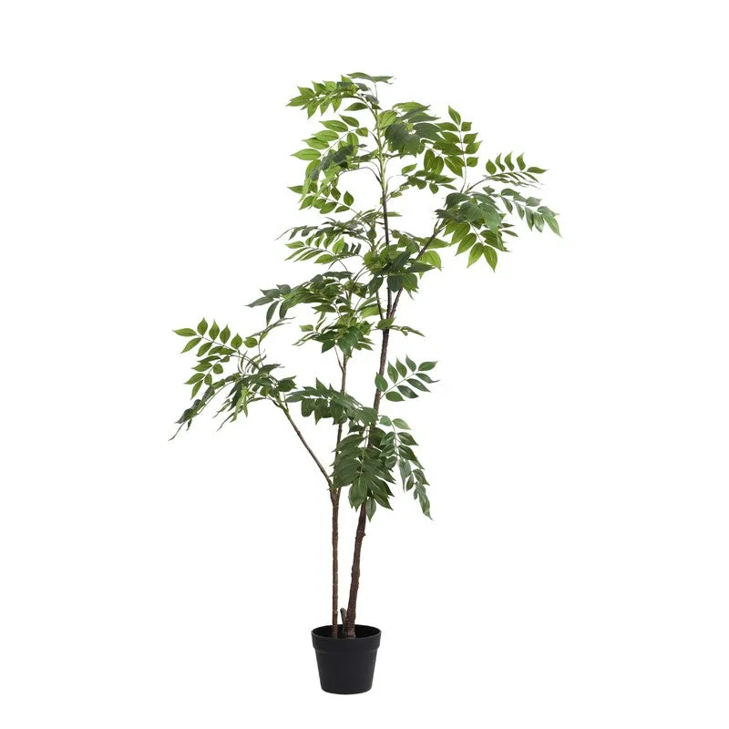 Orxen Bushy Artificial Sumac Plant With Black Plastic Pot 5 ft media 3