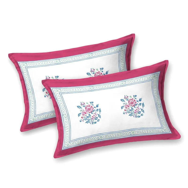 Desert Style Cotton Bedsheet (Pink,Blue,White) - 120 TC media 4