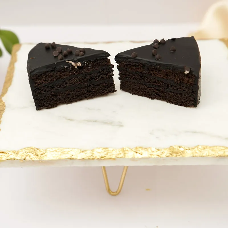 Levora Marble Cake Stand With Metal Base media 4