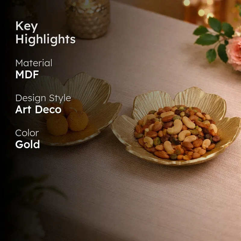 Aureflora Accent Bowl (Gold) - Set Of Two media 2
