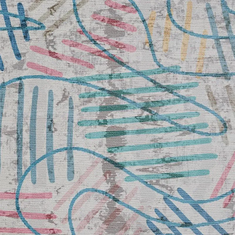 Ella Abstract Carpet - Teal media 4