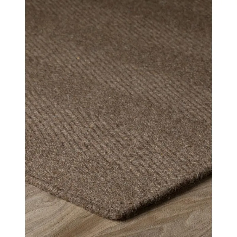 Handloom Hand Loomed Haven Wool Rug - Dark Brown media 6
