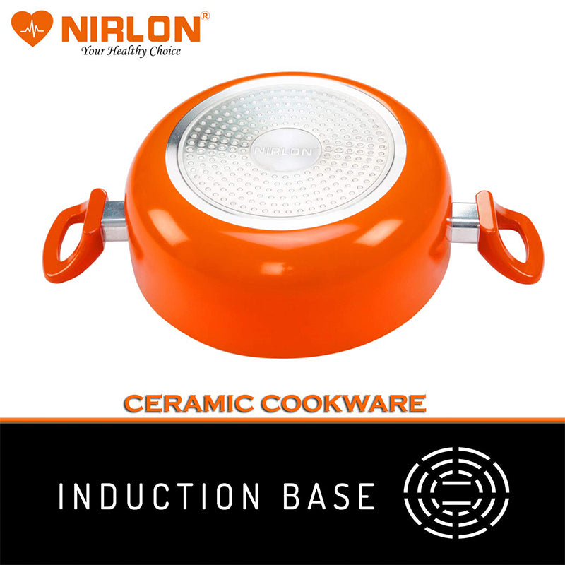Nirlon Ceramic Coating Non Stick Cooking Pot With Lid - 4200 ML media 3