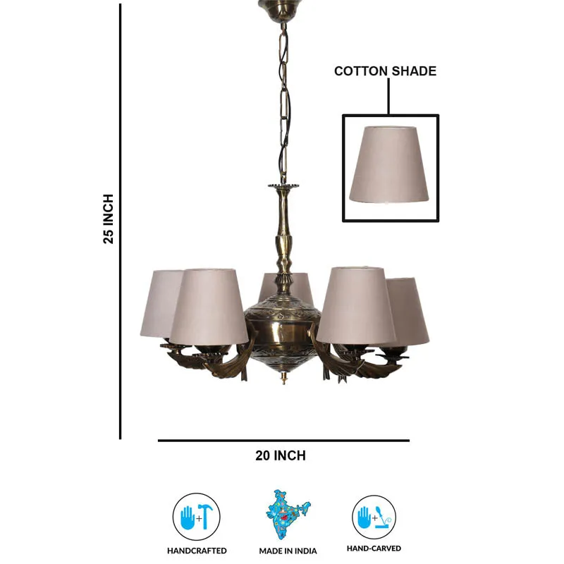 Ziemia Conical Golden Antique Ceiling Lamp media 6
