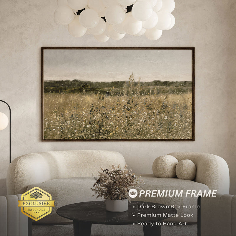 Fairy Fields Wood Wall Art With Frame - Black