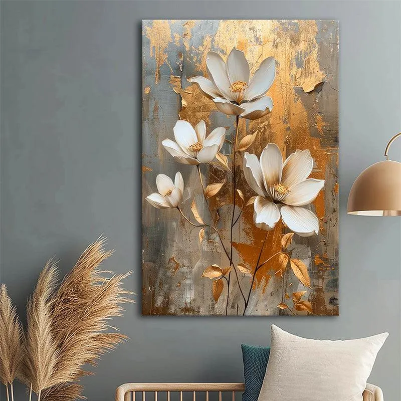 Flora Aurea Poly Canvas Wall Painting media 4