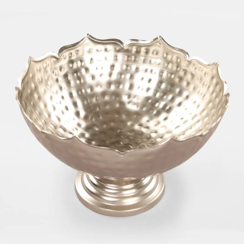Ornella Hammered Metal Bowl media 3