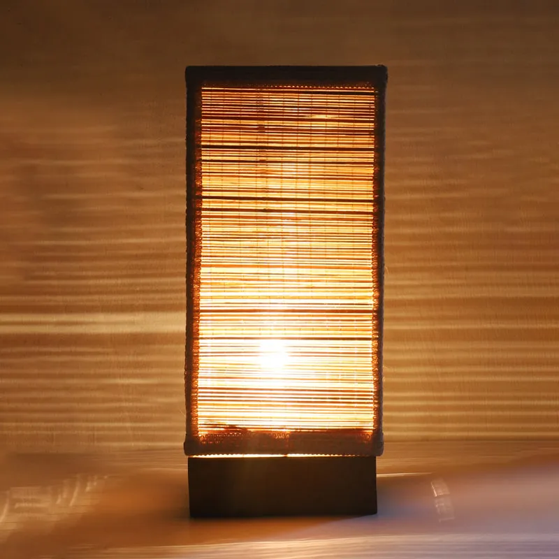 Seralya Bamboo Table Lamp - Beige media 5