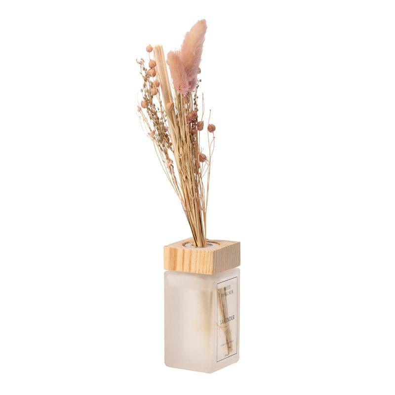 Kalmia Vase With Dry Flowers - Dark Pink media 5