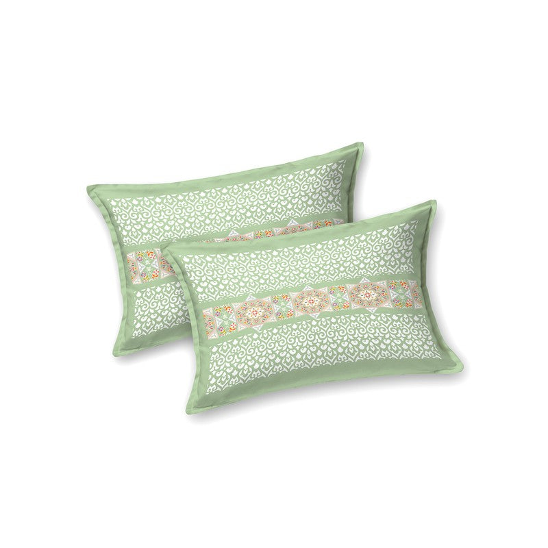 LuxeHaven Cotton Bedsheet (Green) - 180 TC media 3