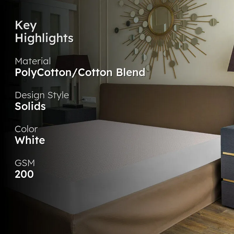Oswal Mattress Protector - Ivory media 2