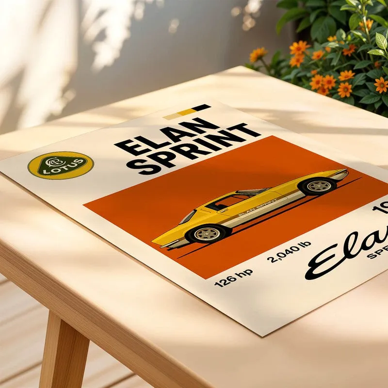 Lotus Elan Sprint Wall Poster media 4