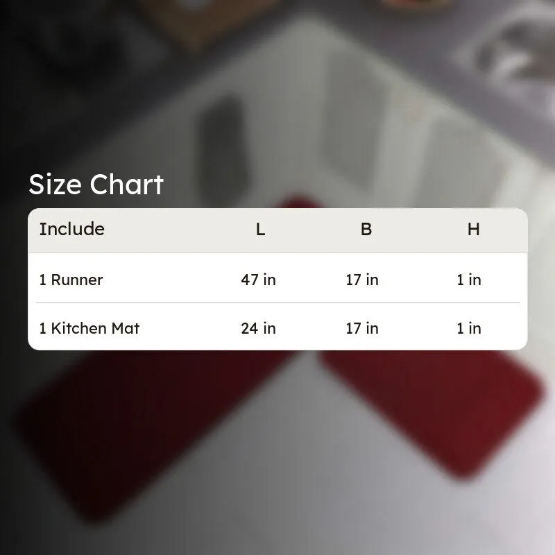 SimpleSoft Kitchen Floor Mats (Maroon) - Set of Two media 9