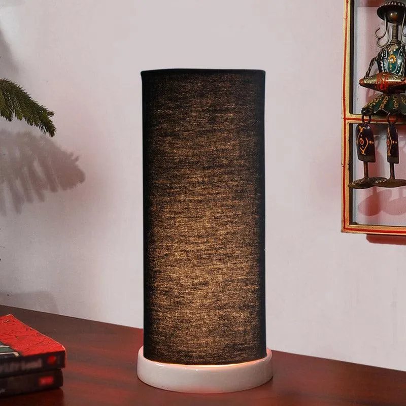Esto Tower Wooden Table Lamp - Black,White media 1
