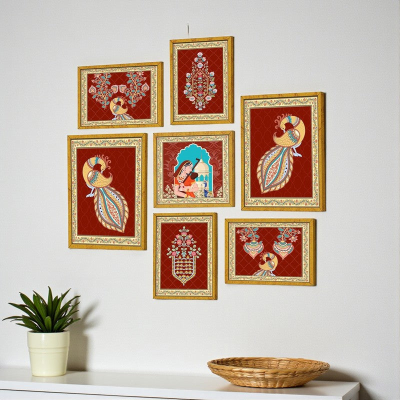 Raasika Heritage Wall Art - Set Of Seven media 3