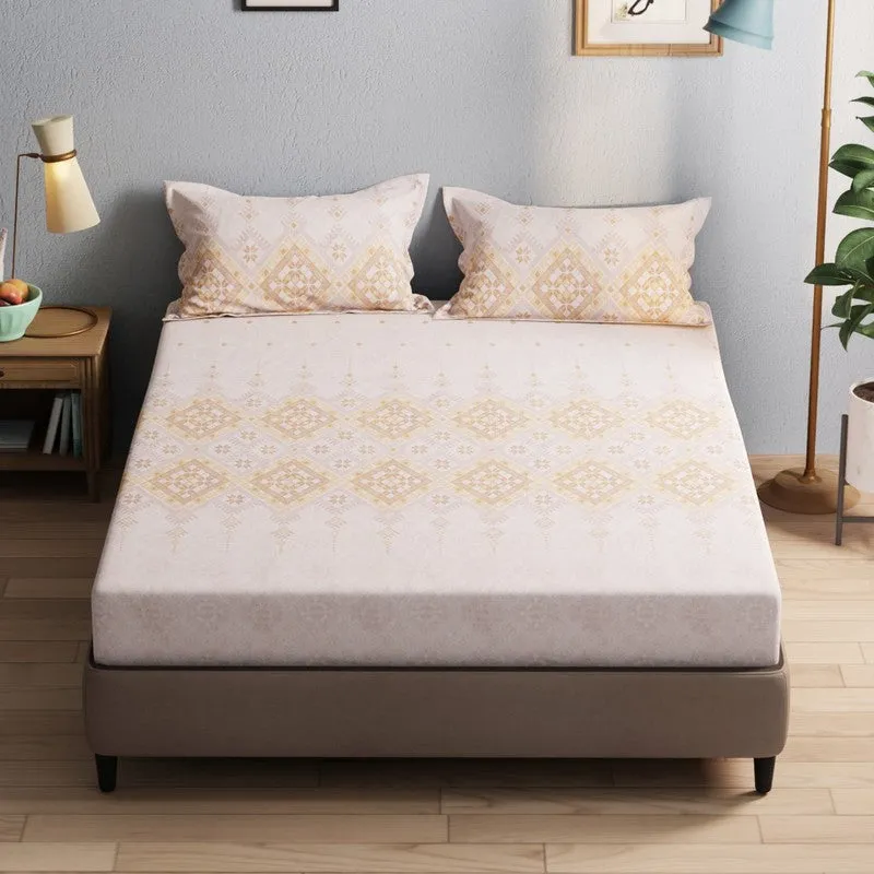 Arlyn Bedsheet (Beige) - 115 GSM media 3