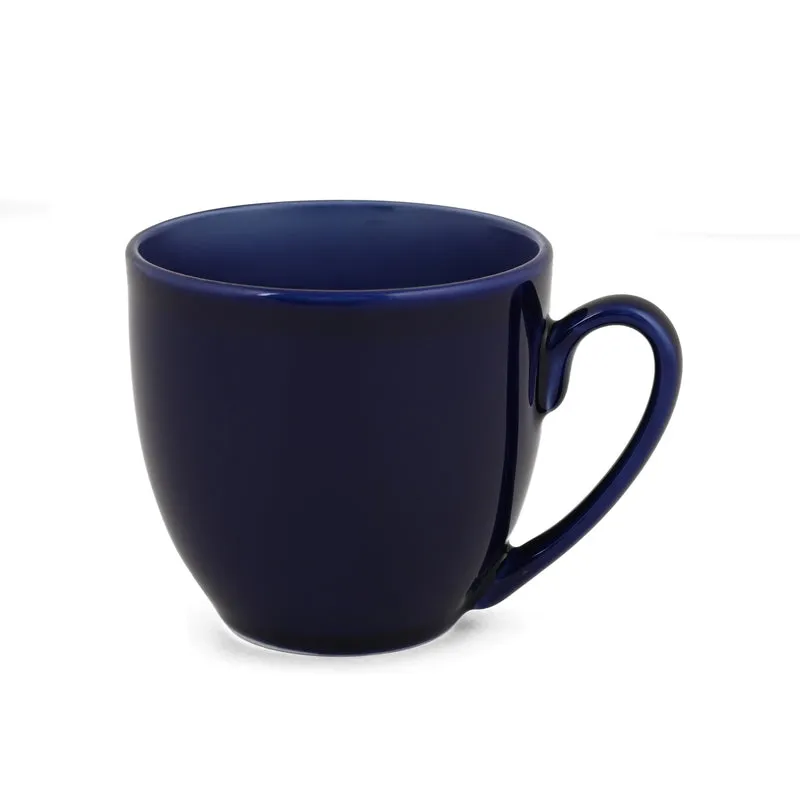 SipDelight Porcelain Cup & Saucer (Blue/190 mL Each) - Set of Six - 6