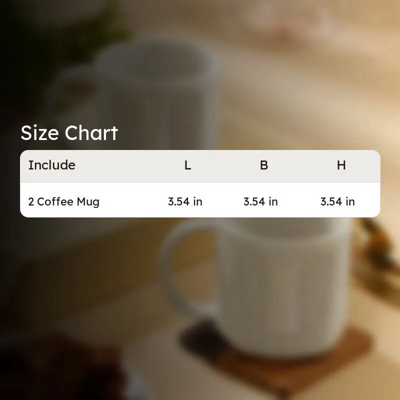 Cuppa Stoneware Coffee Mug (420 mL Each,White) - Set Of Two media 7