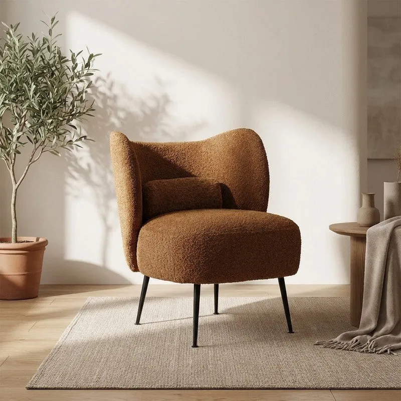 Modvyn Neem Wood Accent Chair - Brown media 1
