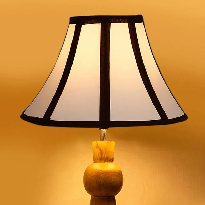 Angler Windsor Wooden Table Lamp - White,Black,Brown media 4