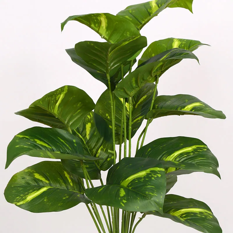 Verdura Artificial Pothos Plant With Black Plastic Pot - 2 Feet media 5