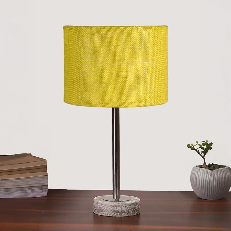 Sienna I Rodin Wooden Table Lamp - Yellow,Silver,White media 3