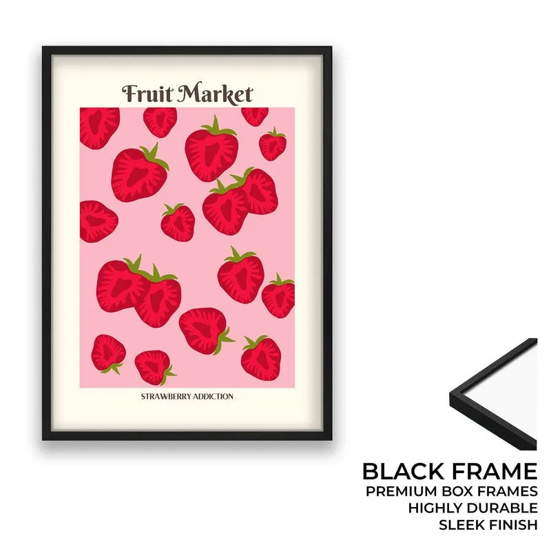Berry Bliss Archival Canvas Wall Art - Black media 8