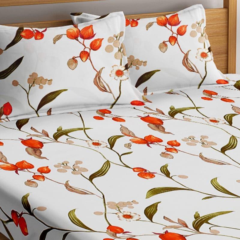 Berry Blossom Microfiber Bedsheet Old - 130 GSM media 4