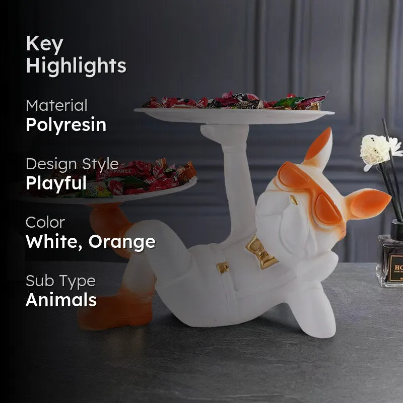 Chester Chic Painted Polyresin Show Piece - White media 2