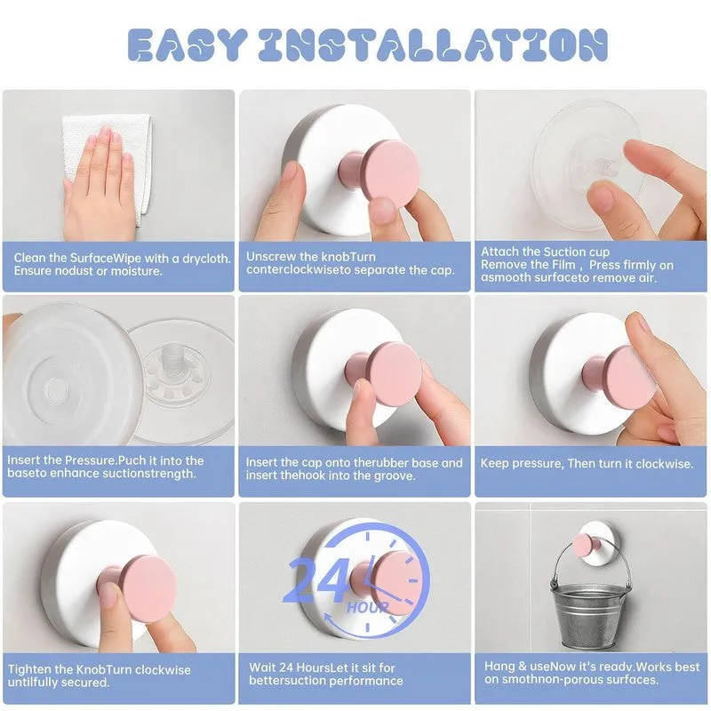 Suction Hook Plastic Key Holder - Set Of Four media 4