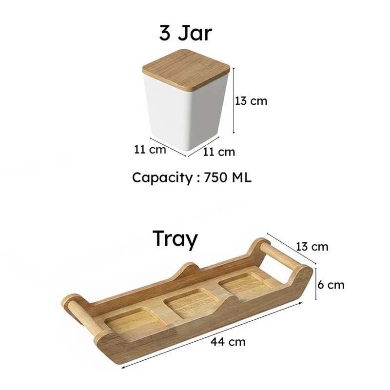Clyde Condiment Container With Tray (750 mL Each) - Four Piece Set media 8