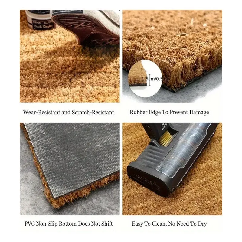 Diamond Craft Coir Door Mats - Brown media 6