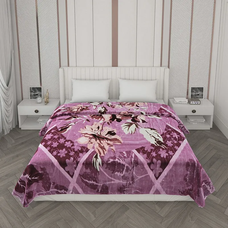 Monte Carlo Lavender Lace Blanket - 850 GSM media 4