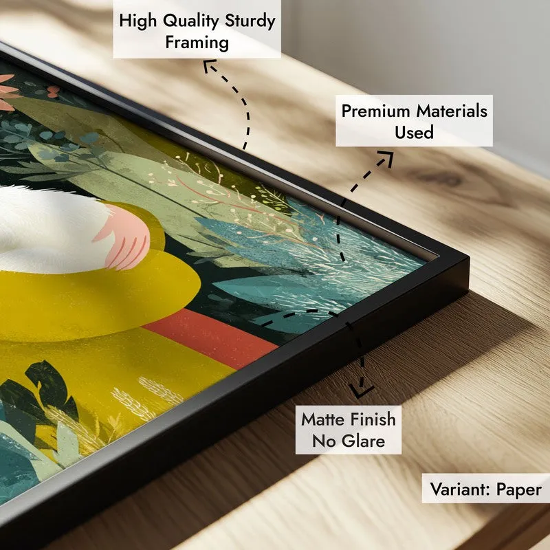 Elowyn Canvas Wall Painting With Black Frame media 6