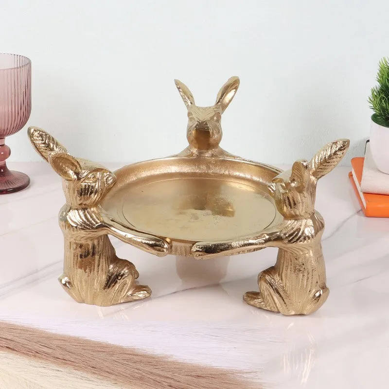 Royal Rabbit Accent Tray - Gold media 3