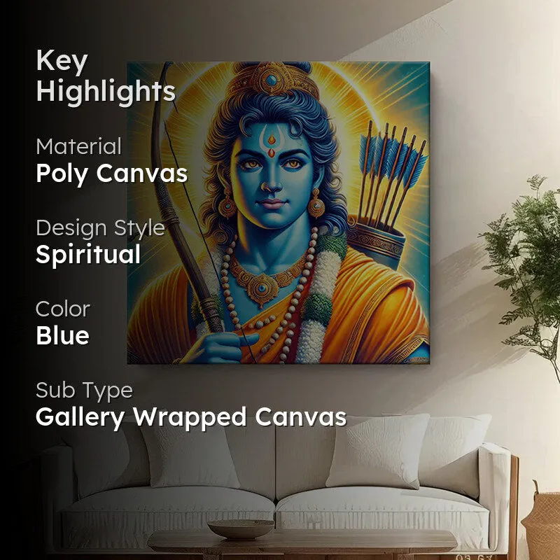 Sri Ram Chandra Poly Canvas Wall Painting media 2