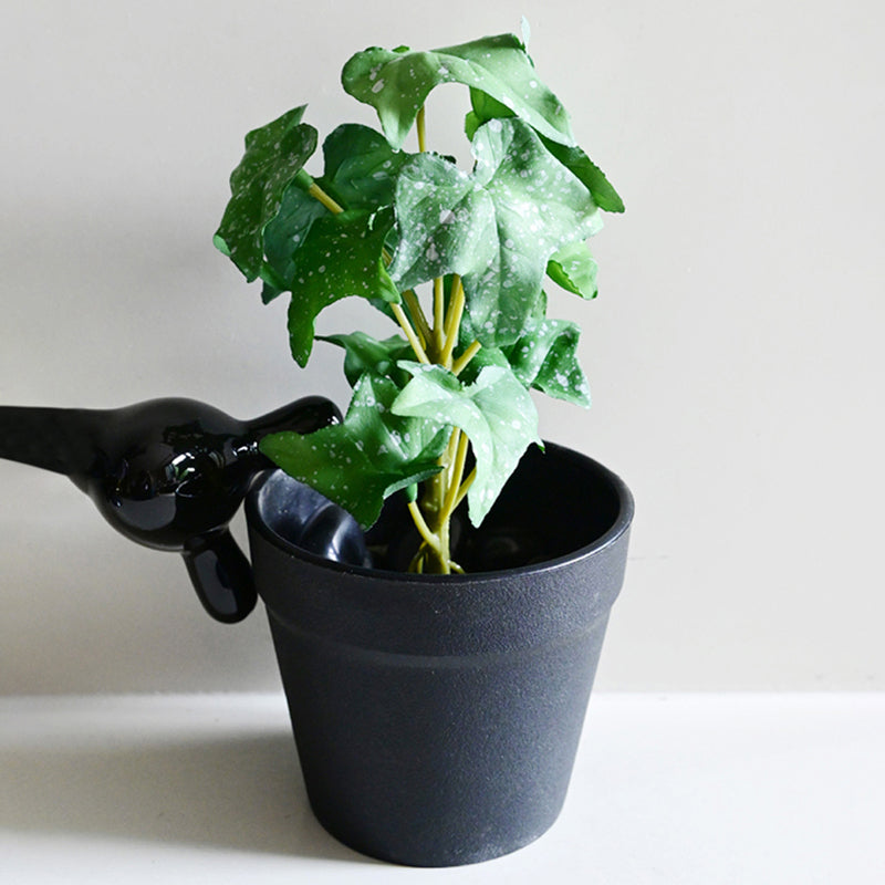 Ivette Artificial Mini Ivy Plant With Basic Black Plastic Pot (Green) - 16 cm media 6