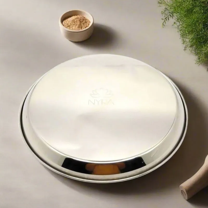 DineNest Timeless Stainless Steel Dinner Plate - Set of Six media 3