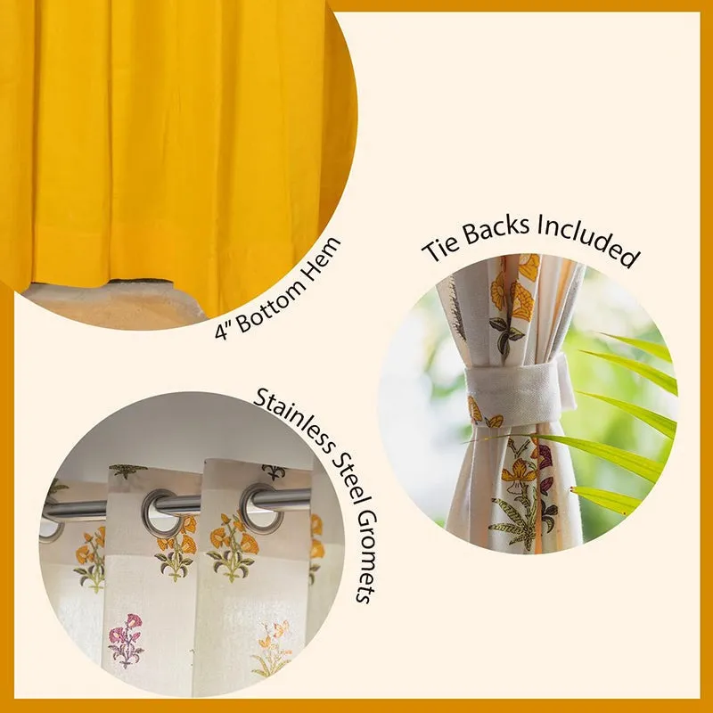 Urban Space High Garden & Aura Curtain (Yellow) - Set Of Three media 4