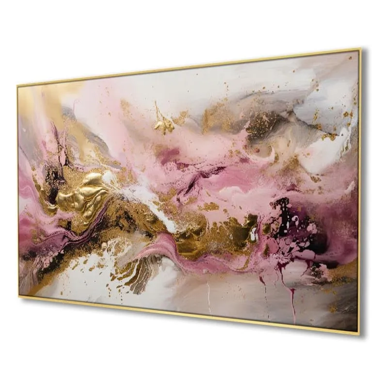 Opulent Flow Canvas Wall Painting With Frame media 5