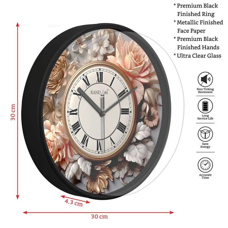 Talia Floral Wall Clock media 4